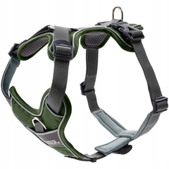 Шлея для собак Hunter Divo L Green/Grey (4016739675934)