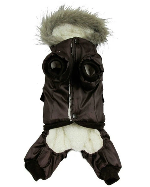 Зимовий комбінезон для собак Pet Style "USA" Коричневий XS