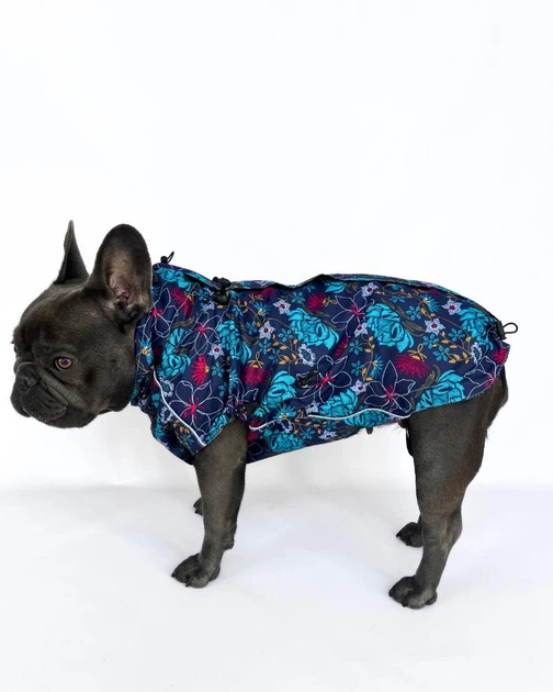 Одяг для собак дощовик "ASTER" SKU 004560. Розмір S. Your Stylish Hunter. Дощовик жилет для французького бульдога, мопса, спаніеля, корги, амбуллі, бігля та інших порід собак.