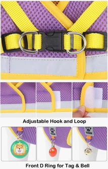Повідець для собак і кішок M Violet-Yellow 4PawsStar, Chansin (66236595)