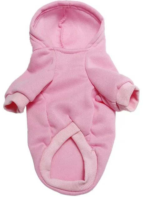 Худі для собак та котів EcoToys Pink M рожеве A: 26 см B: 34 см C: 26 см 7064