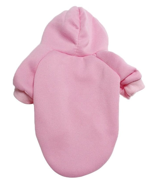 Худі для собак та котів EcoToys Pink M рожеве A: 26 см B: 34 см C: 26 см 7064