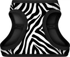 Шлея для собак м'яка WAUDOG Clothes з QR паспортом, малюнок "Зебра", XS1, В 24-27 см, С 18-20 см (220-0055collar)