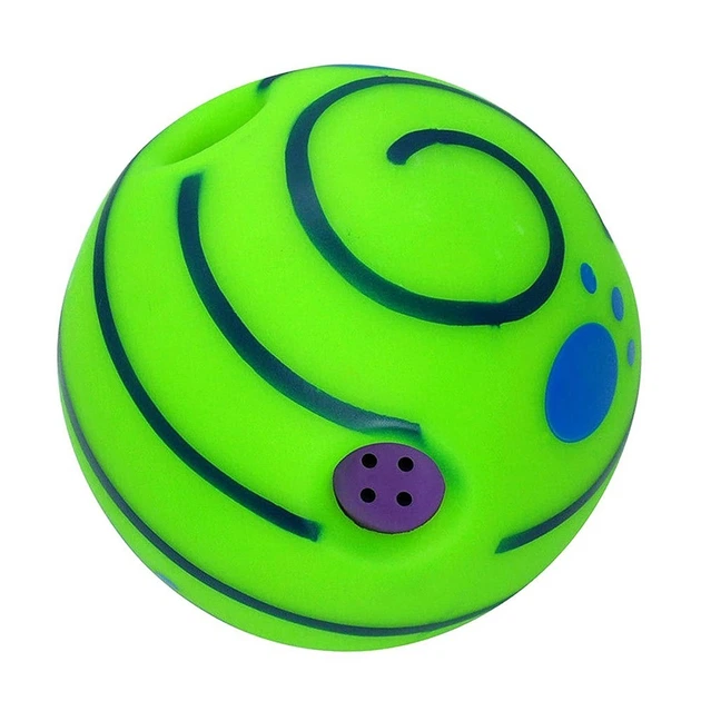 Ukc М'яч для собак хіхікаючий великий та міцний м'ячик WOOPY BALL інтерактивна іграшка 14 см зі звуком для ігор
