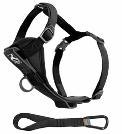 Шлея для собак Kurgo Tru Fit Smart Harness M 11-23 кг Black (0729849177505)