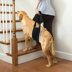 Без бренда Підтримуюча шлейка для собак Harness Helps, нагрудна/для стегон, L Чорний (222L-BLACK)