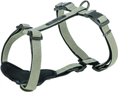 Шлея Trixie CityStyle H-harness для собак бавовна XS–S 30–44 см 10 мм Світло-сіра (4053032682603)
