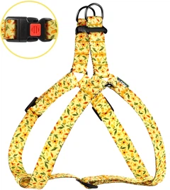 Шлея Hi Dog обхват грудної клітини 50-81 см ширина 25 мм Flowers yellow (2100102429018)