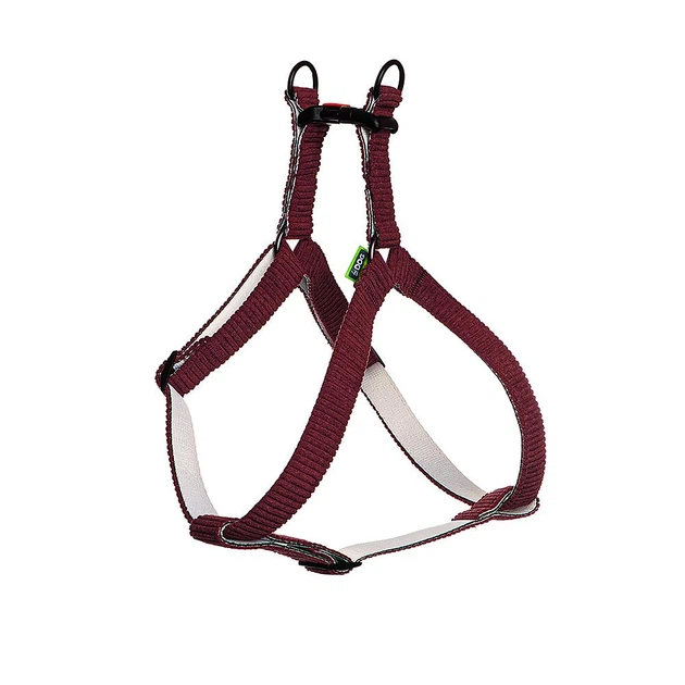 Hi Dog Шлея HIDOG нейлонова VELVET бордо S 16мм 40-56см (126/1051)