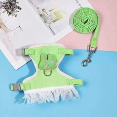 Xtep Шлей з повідцем для кроликів "BUNNY" Light Green Size S
