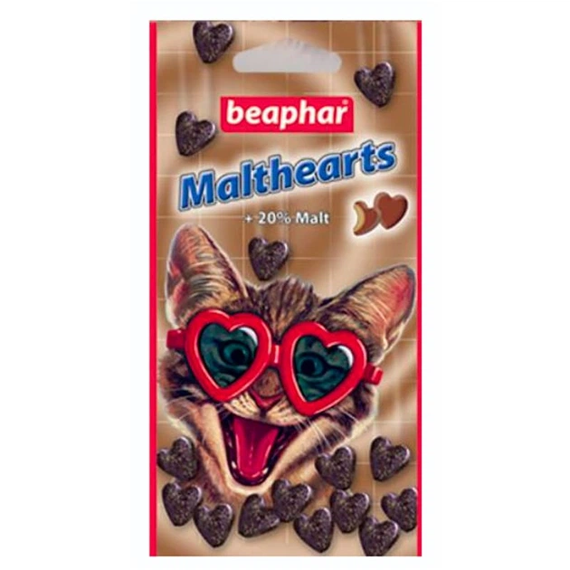 Beaphar Ласощі Malthearts серця мальт-пастою