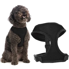 Xtep Шлея для собак і котів Сітка Size S Black шия 25 обхват грудей 30-38 см