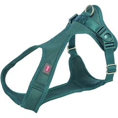 Шлейка для собак Trixie Comfort Soft синьо-зелена S-M 35-60 см 20 мм (MLZ10338)
