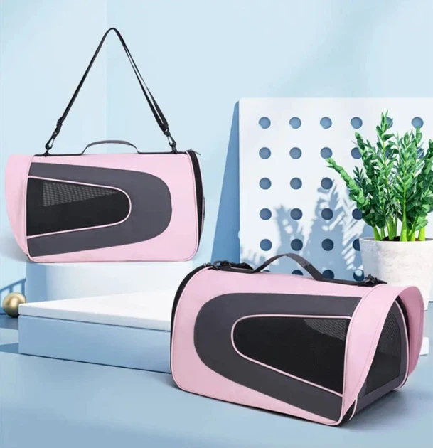 Сумка для перенесення котів та собак CosmoPet CP-13 46 x 26 x 27 см Рожевий