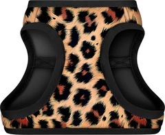 Шлея для собак м'яка WAUDOG Clothes з QR паспортом, малюнок "Леопард", ХS4,В 36-39 см, С 26-28 см (223-4066collar)