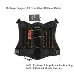 Шлея-жилет OneTigris Fire Watcher Dog Harness для собак Чорний L