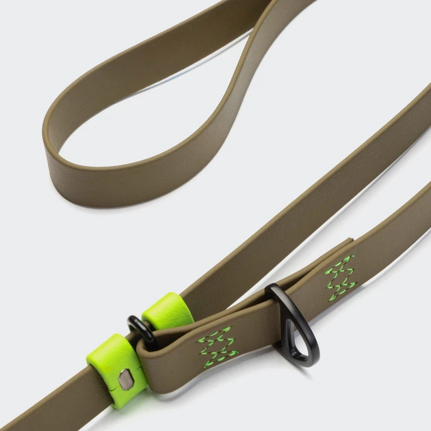 Біотановий повідець вільні руки для собак Cloud7 Hands-Free-Leash Ipanema Оливковий 1,6 - 2,6 м One Size (4015317)