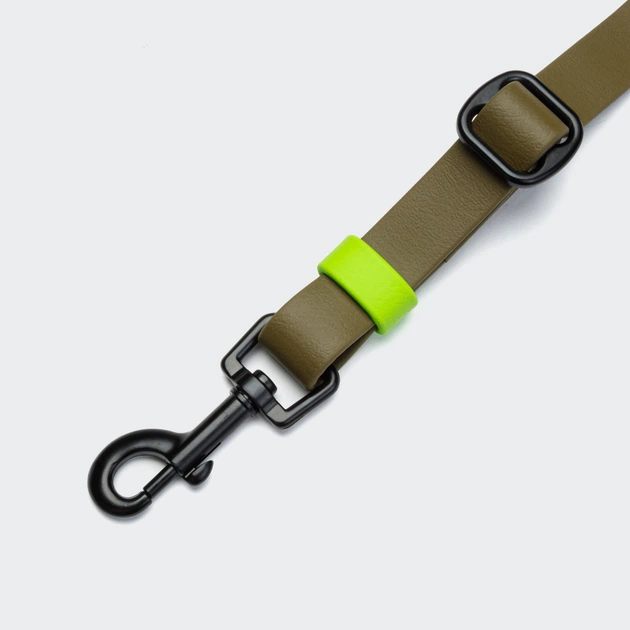 Біотановий повідець вільні руки для собак Cloud7 Hands-Free-Leash Ipanema Оливковий 1,6 - 2,6 м One Size (4015317)