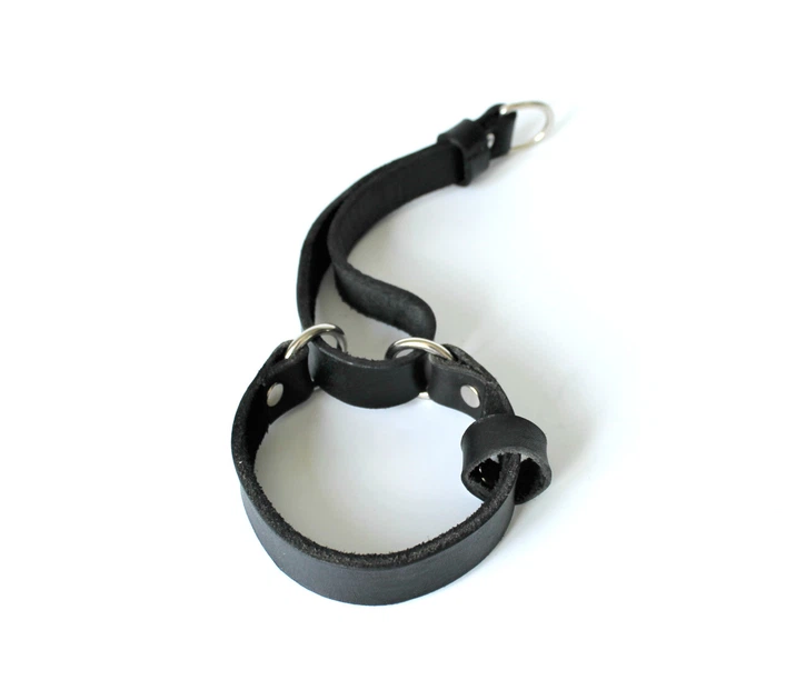 Шкіряний нашийник зашморг для собак Lockdog S(16-29 см) 000240036