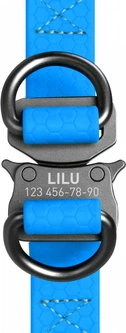 Шлея для собак водостійка Collar WAUDOG Waterproof, з QR паспортом, металічна пряжка-фастекс, S, Ш 15 мм, Дов 40-55 см (27642)