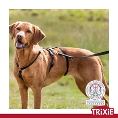 Шлея Trixie 13093 для собак M-L 50-75 см х 20 мм чорна (TX-13093) 4047974130933