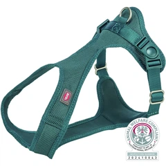 Шлейка для собак Trixie Comfort Soft синьо-зелена розмір XXS-XS 25-35 см 15 мм (MLZ10330)