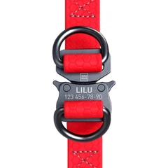 Шлея для собак Waudog Waterproof з QR-паспортом XS 15 мм х 30-39 см Червоний (26622935)