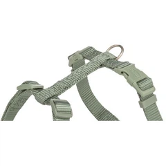 Шлея Trixie Premium H-harness для собак XXS–XS 20–32 см 10 мм світло-зелена