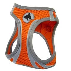 Шлея для собак нейлонова XL 53-58 см Croci HIKING REFLECTIVE оранжева