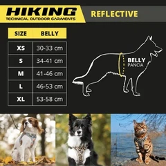 Шлея для собак нейлонова XL 53-58 см Croci HIKING REFLECTIVE оранжева