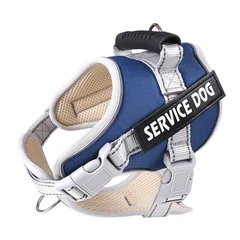 Derby Нейлонова водонепроникна регульована шлея ServiceDog для собак, Large Темно-синій