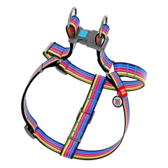 Collar Шлея для собак WAUDOG Nylon з QR паспортом, малюнок "Лінія 1", пластиковий фастекс, Ш 25 мм, Дов 60-90 см