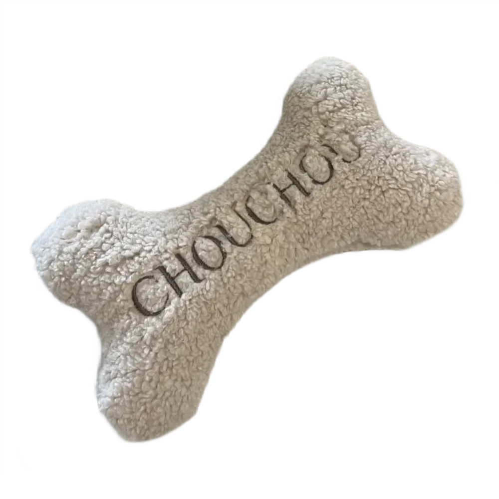 Іграшка для собак CHOUCHOU Кісточка Teddy Collection 21х12х4 см - молочний