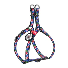 Шлея для котів і дрібних собак WAUDOG Nylon Інжир XS, нейлон 10 мм, A=B 28–40 см, пластиковий фастекс, з QR-паспортом 319-4053