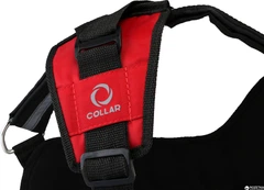 Шлея Collar DogExtreme Police N1 зі змінним написом 35-45 см Червона (07043)