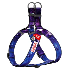 Шлея для собак Waudog Nylon NASA21 з QR паспортом/пластиковим фастексом XL 35 мм х 70-100 см (324-0148 Col)