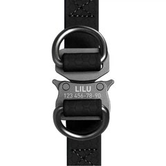 Шлея для собак Waudog Waterproof з QR паспортом 20 мм х 50-80 см Чорний (26622752)