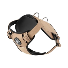 Тренувальна шлея для собак з кишенями під груз BullyBillows Weight & Fitness Premium Harness L: ОШ 39-66 см, ОГ 79-96 см Бежевий