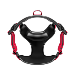 Анатомічна шлея для собак BullyBillows Premium Comfort Harness S: ОШ 32-48 см, ОГ 57-73 см Червоний