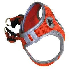 Croci Шлейка HIKING REFLECTIVE, помаранчева, нейлон, XS 30-33см
