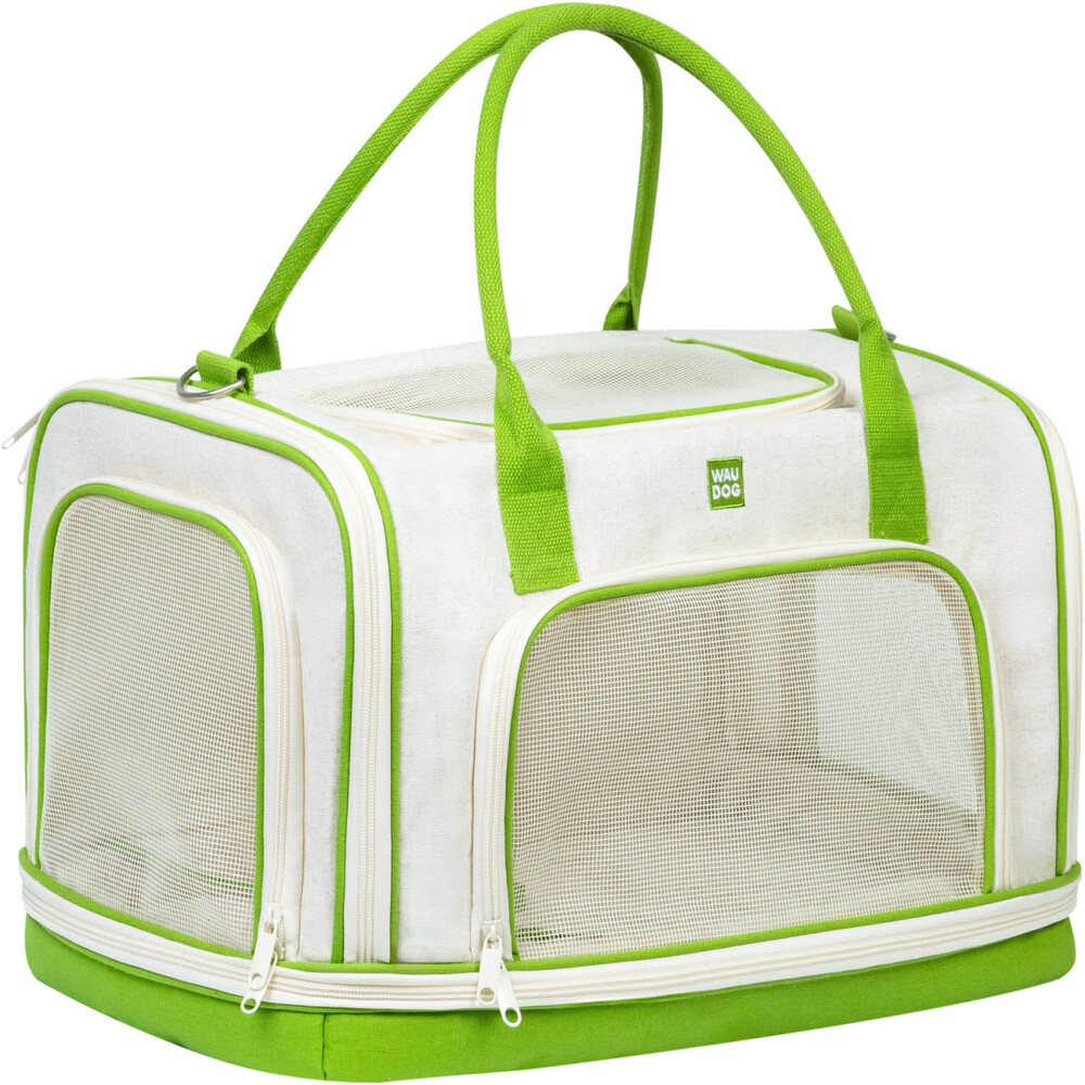 Сумка-переноска для собак Waudog Relax Eco 47x30x28 см - білий
