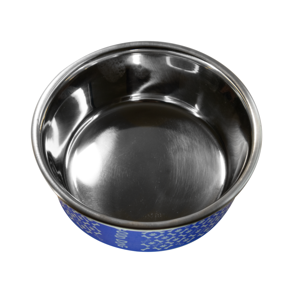 Миска металева ArjanImpex Fusion Good Dog 280 мл / 11 см - блакитний