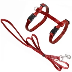 Karlie Flamingo Flamingo Cat Harness and Leash Ziggi ФЛАМІНГО ЗІГГІ шлея та повідець для котів, червоний