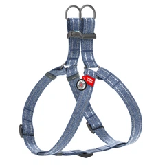 Collar Шлея WAUDOG з QR паспортом, M, Ш 20 мм, Д 50-80 см синій