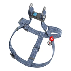 Collar Шлея WAUDOG з QR паспортом, M, Ш 20 мм, Д 50-80 см синій