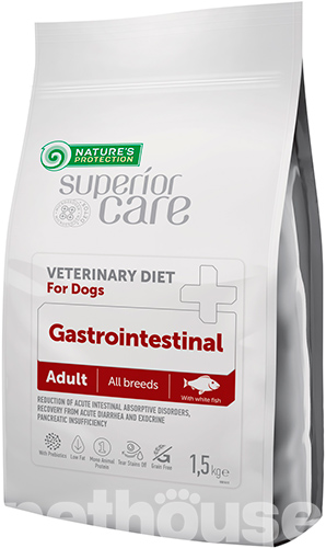 Nature's Protection Superior Care Veterinary Diet - Ветеринарна дієта при захворюваннях шлунково-кишкового тракту з білою рибою для собак