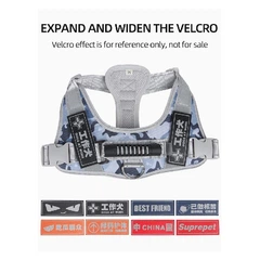 Derby Нагрудна шлейка для собак Reflective safety chest harness for pet dogs S Блакитний