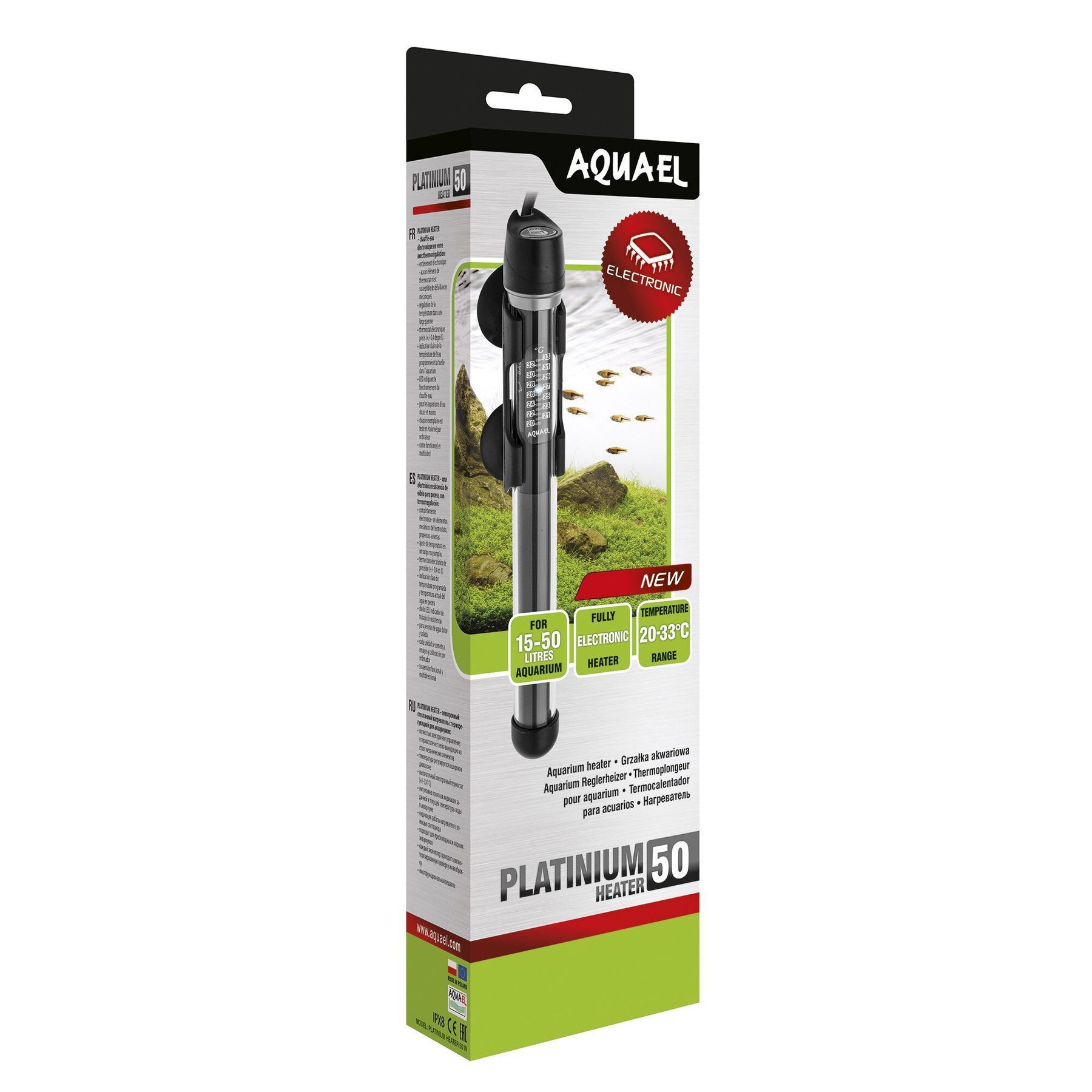 Обігрівач Aquael «Platinum Heater 50» для акваріума 15-50 л