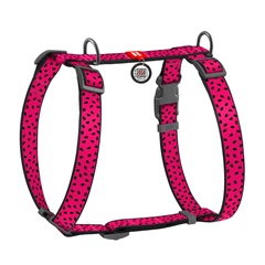 Шлея анатомічна з QR адресником WAUDOG Nylon малюнок "Кавун" S (4823089335025)