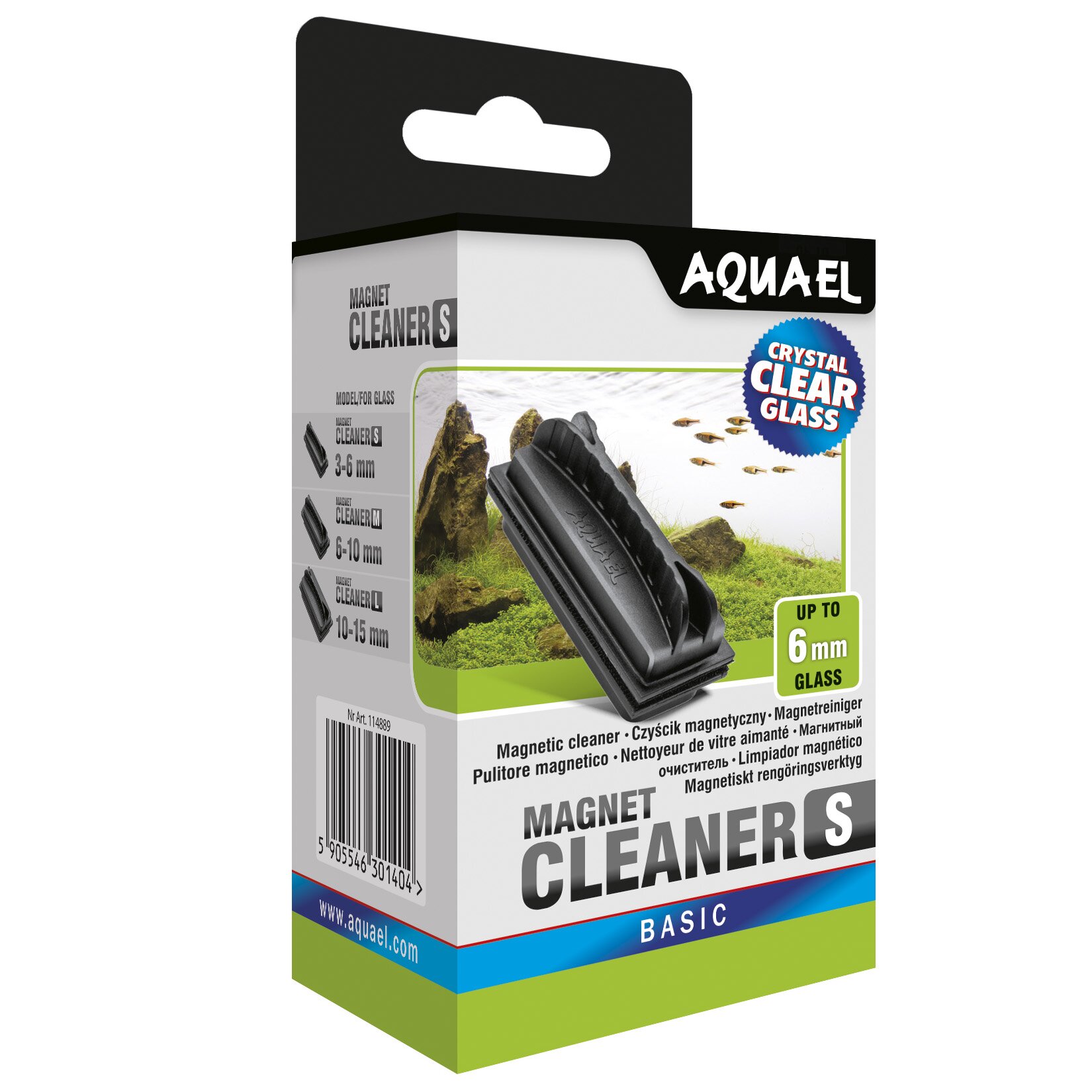Магніт для чищення стекол акваріума Aquael «Magnetic Cleaner» S